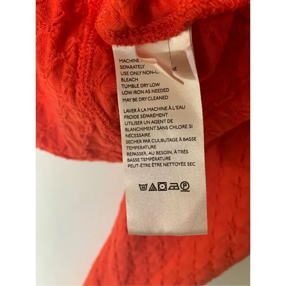 Free People Red Bustier Top boho orange size small